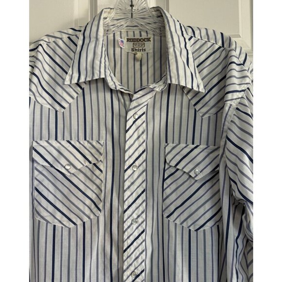 Vintage Ruddock Long Sleeve Pearl Snap Shirt Cowboy Western Rodeo Men's Size XXL - Picture 3 of 5